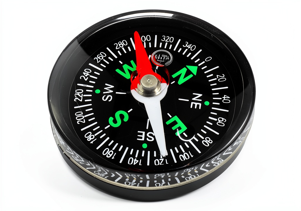 Skywalker compact compass showing red/black orienting arrow
