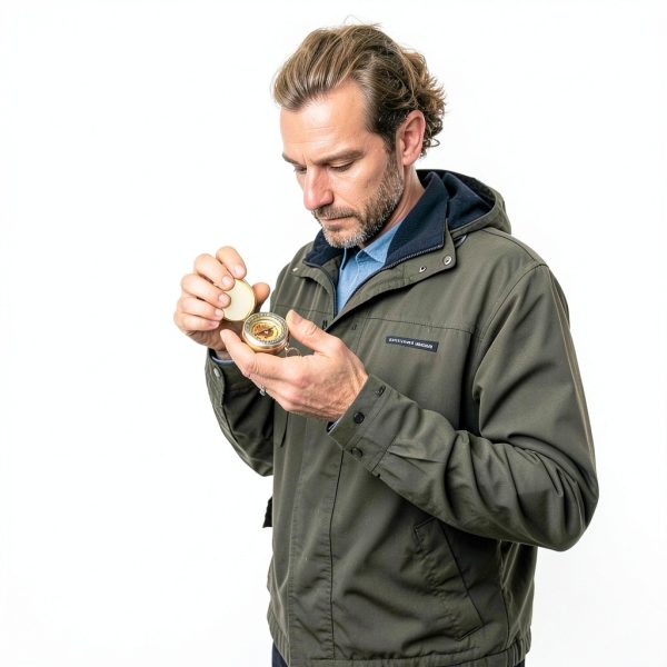 Flintronic Gold Pocket Compass Waterproof Shockproof-4