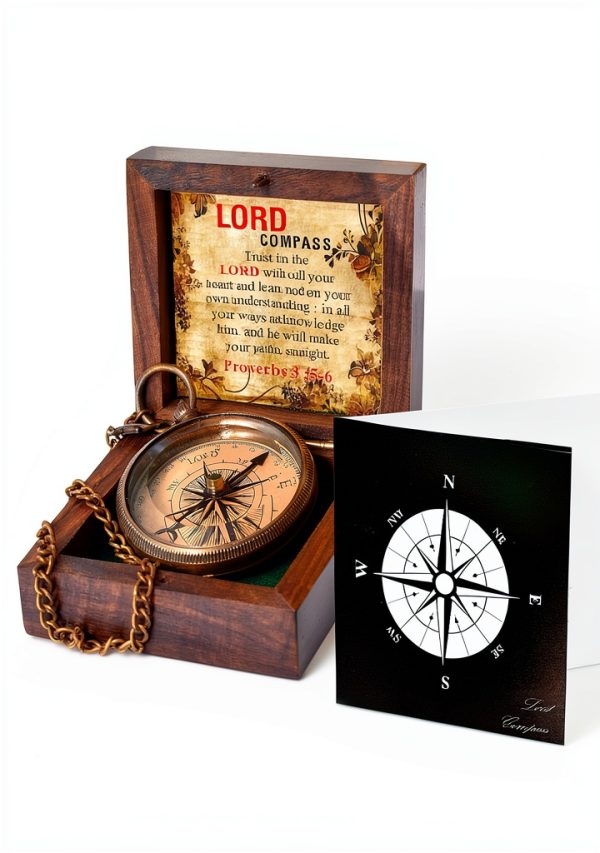 Solid Brass Lord Compass Antique Finish-2