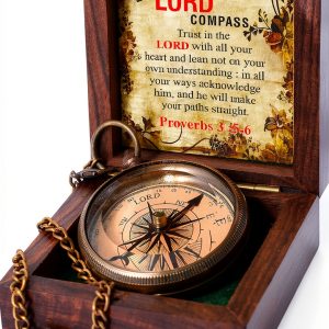Solid Brass Lord Compass Antique Finish-0