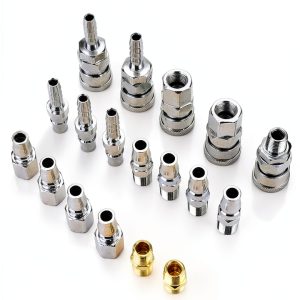 Air Coupler and Plug Kit Hilitand Quick Connect Brass 18pcs 1/4 inch-0