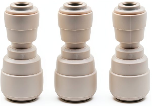 HJGarden 1/4" to 3/8" Butt Quick Coupler 4pcs Reducing Union-4