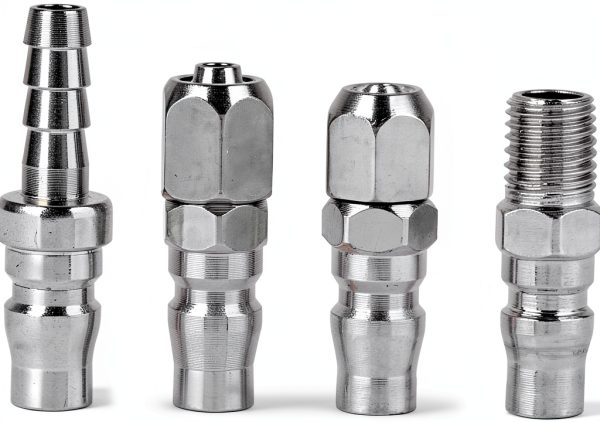Walfront 8Pcs Quick Fitting C Type 1/4" Zinc Alloy Socket Plug Kit-8
