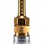 Foster 2 Series Coupler 1/8" Body x 1/4" Hose Barb – Brass Alloy Steel-0