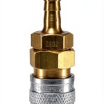 Foster 2 Series Coupler 1/8 Body 3/16 Hose Barb Brass Quick Connect-0