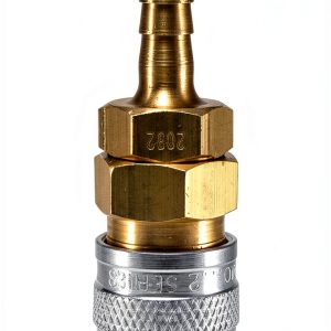 Foster 2 Series Coupler 1/8 Body 3/16 Hose Barb Brass Quick Connect-0