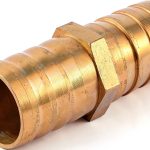 uxcell 20mm Dia Air Straight Hose Pipe Barb Coupler Connector Brass Tone-0