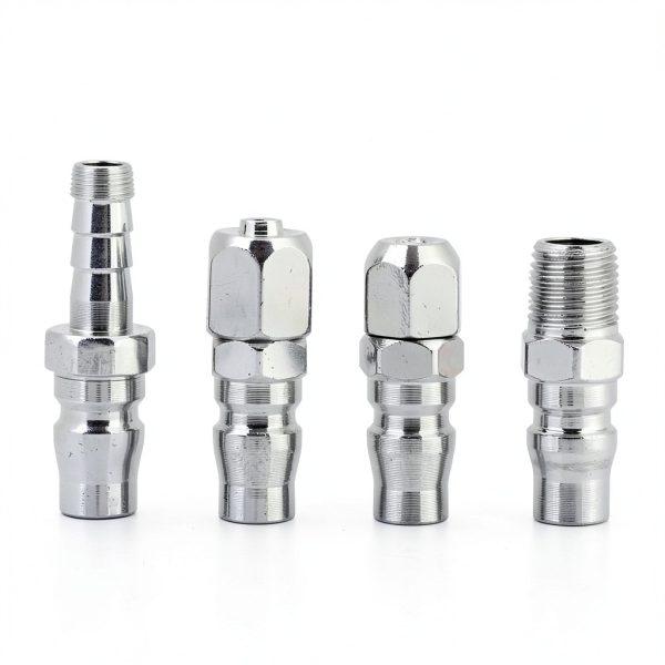 Walfront 8Pcs Quick Fitting C Type 1/4" Zinc Alloy Socket Plug Kit-3